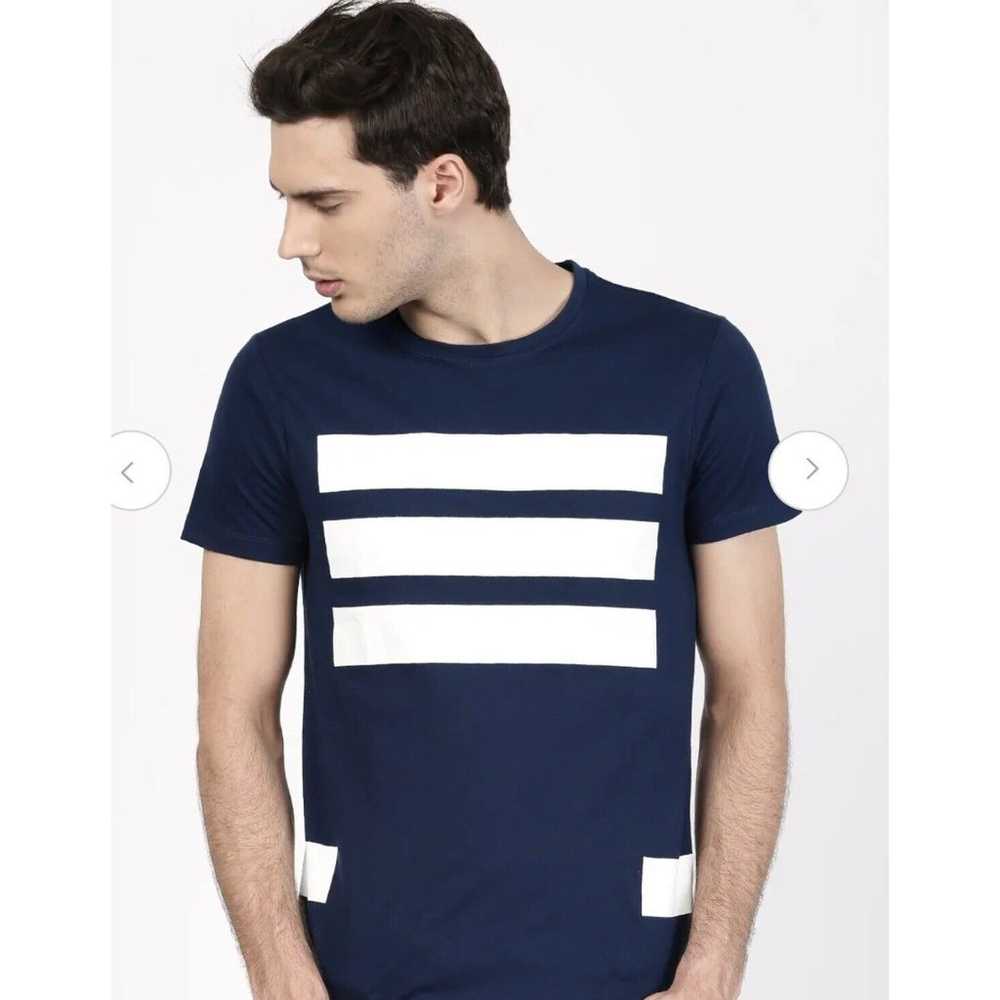 Ether By Myntra Men's navy Blue T Shirt  Size XL … - image 2