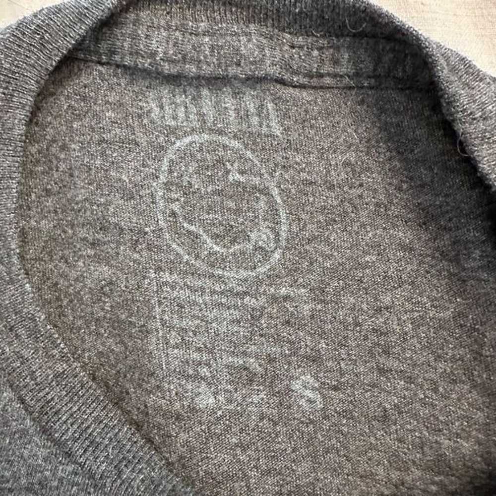 Nirvana Men's Shirt Smiley Face Logo Gray Short S… - image 3