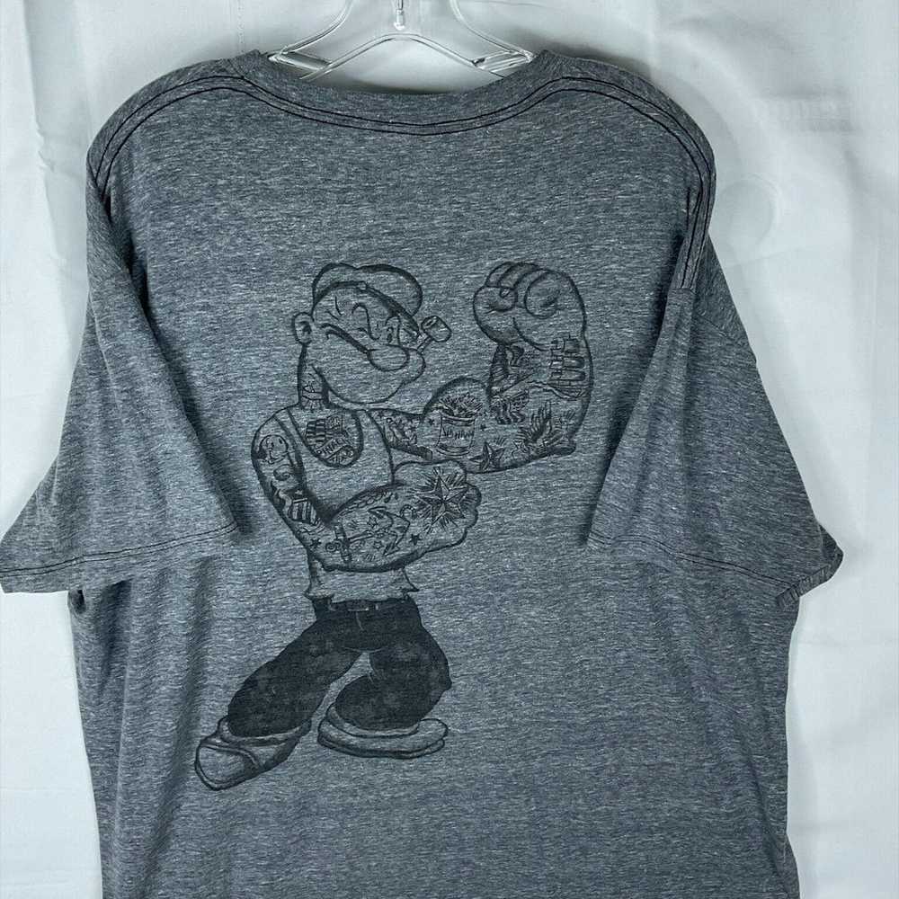 Popeye The Sailor Adult T-Shirt Grey 2XLarge Grap… - image 6