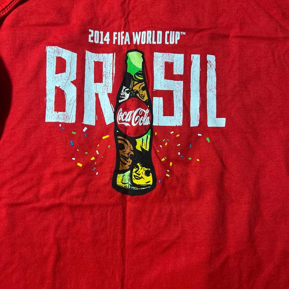 Coca Cola t shirt 2014 FIFA World Cup Brazil - image 2