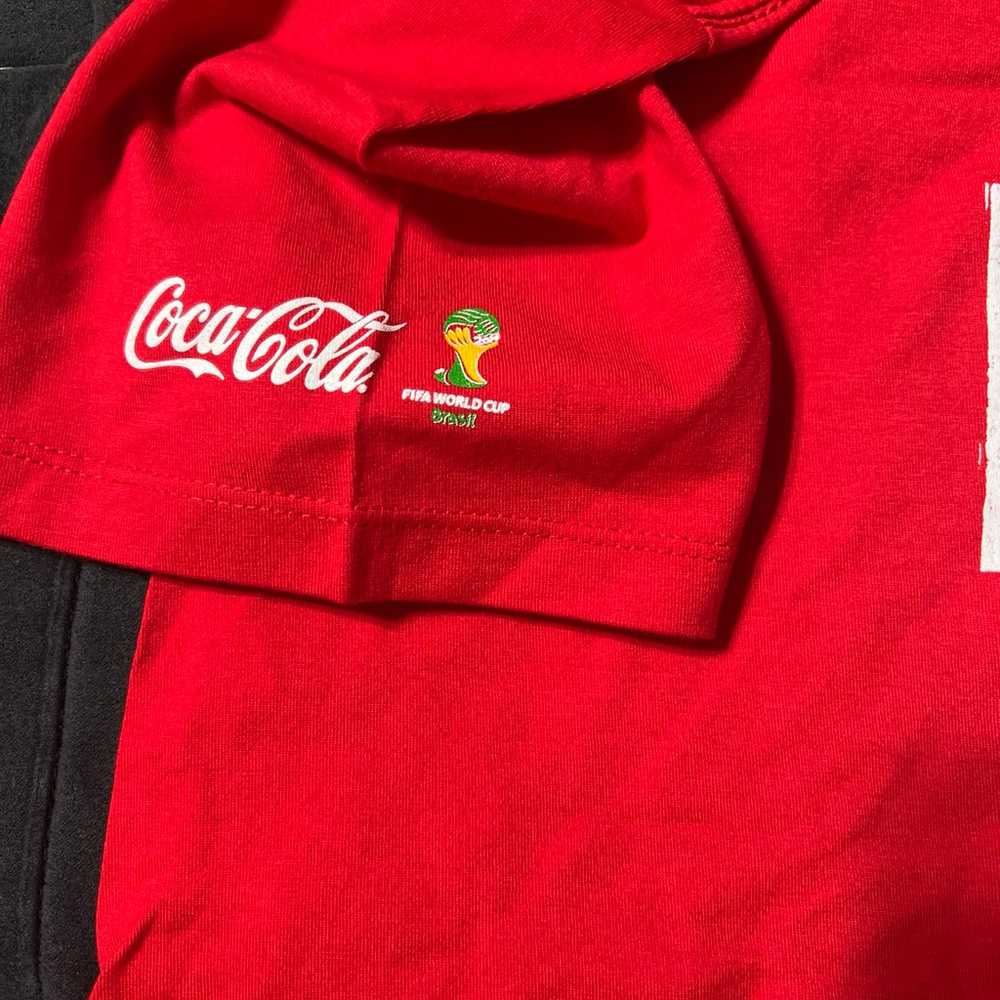 Coca Cola t shirt 2014 FIFA World Cup Brazil - image 3