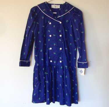 Vintage 1990 Eileen West Girls Dress - Drop Waist… - image 1
