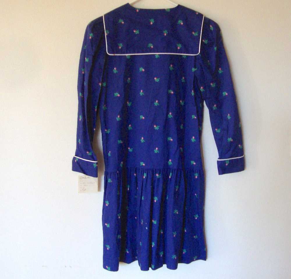 Vintage 1990 Eileen West Girls Dress - Drop Waist… - image 2