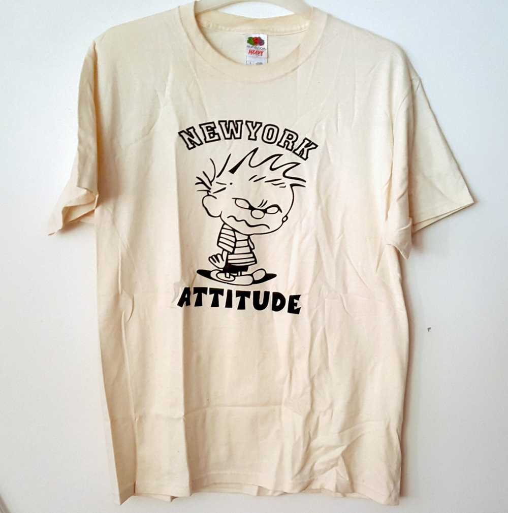 Vintage New York Attitude Calvin (Hobbes) Tee T-S… - image 2