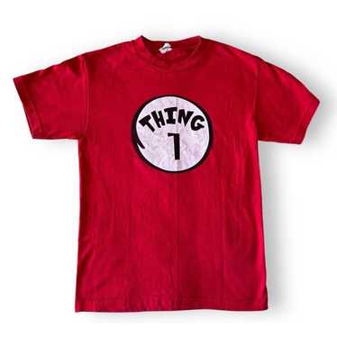 Vintage Thing 1 Thing 2 Dr Seuss T Shirt Red UNIS… - image 1