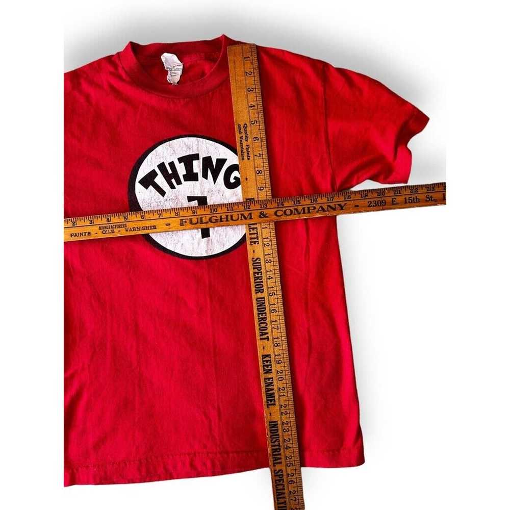 Vintage Thing 1 Thing 2 Dr Seuss T Shirt Red UNIS… - image 5