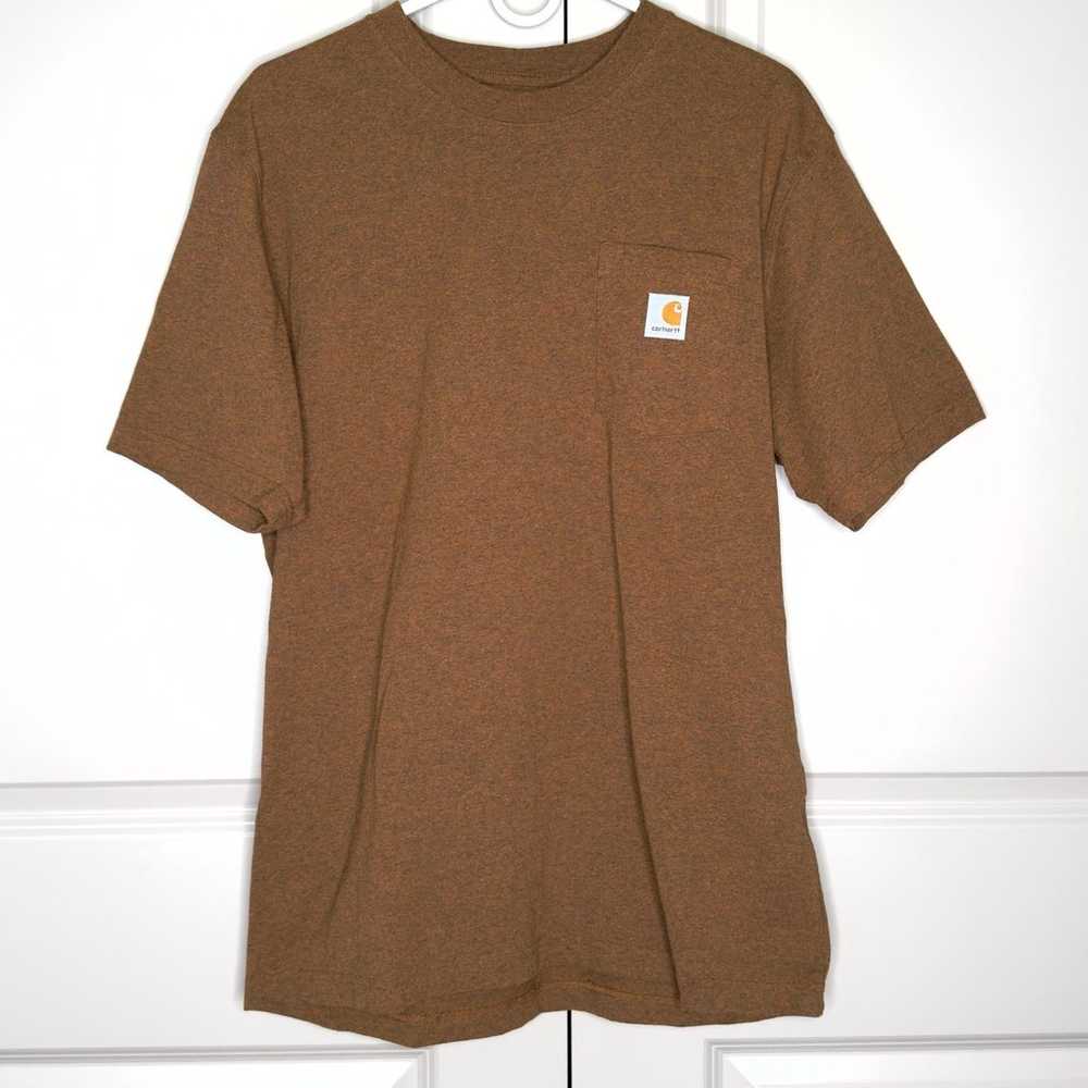 Carhartt Loose Fit T Shirt M Brown - image 2