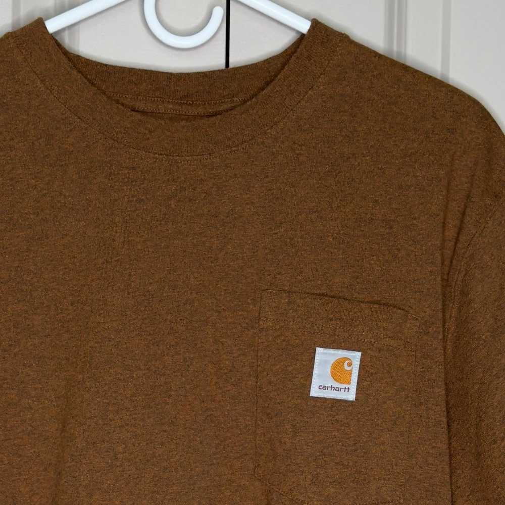 Carhartt Loose Fit T Shirt M Brown - image 4