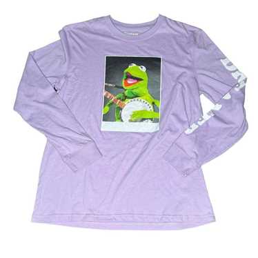 Disney Muppets Kermit Banjo Long Sleeve Tee Purpl… - image 1