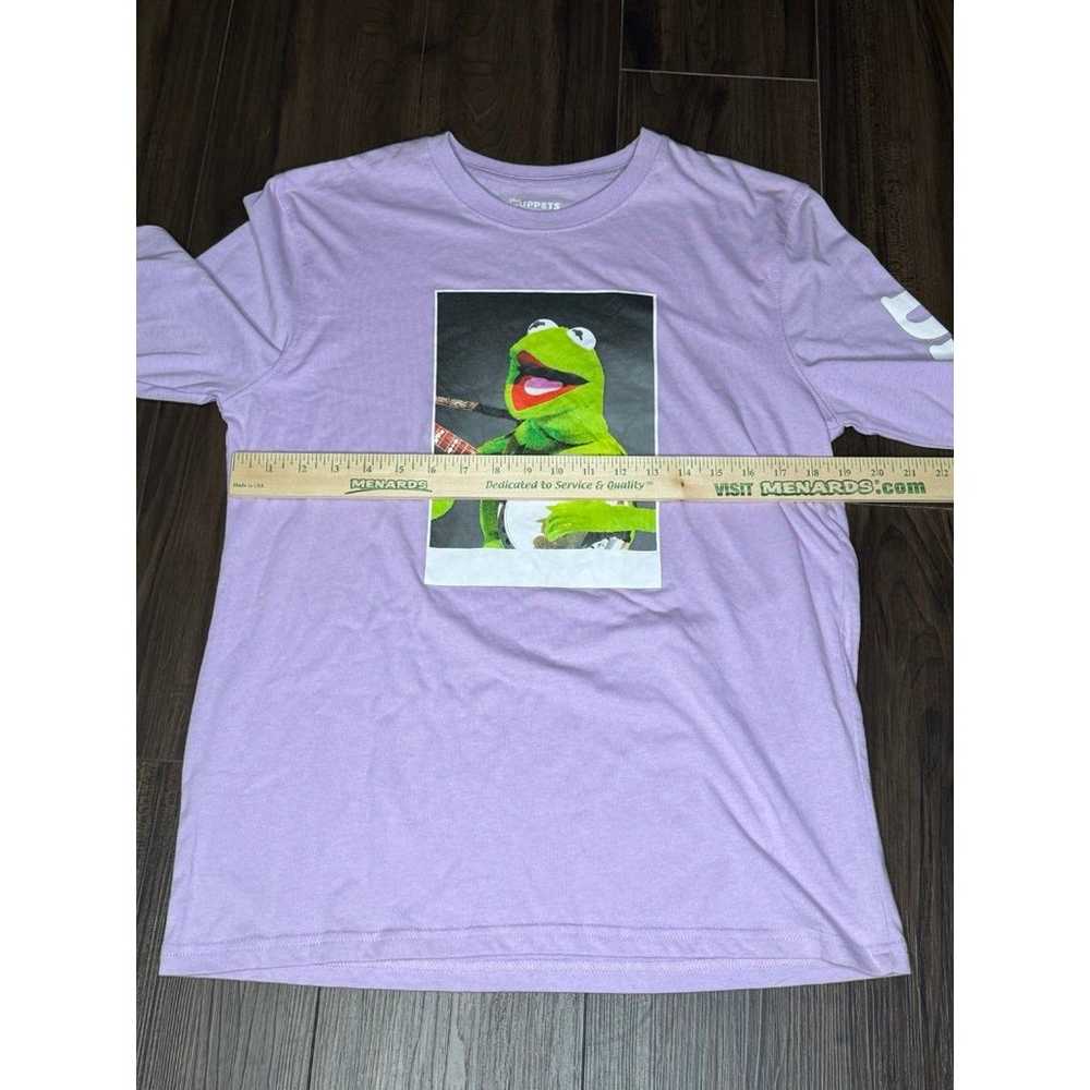 Disney Muppets Kermit Banjo Long Sleeve Tee Purpl… - image 3