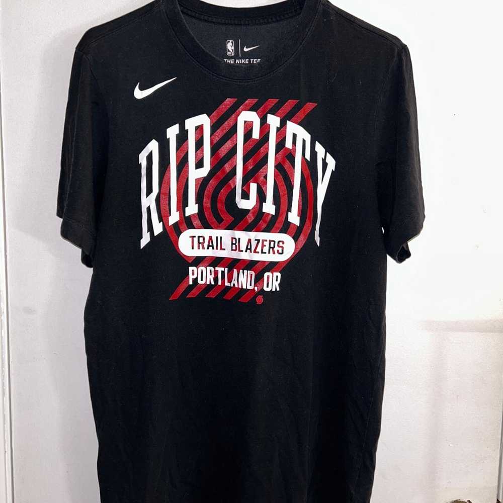 Nike Portland Trail Blazers Rip City Black Shirt … - image 1