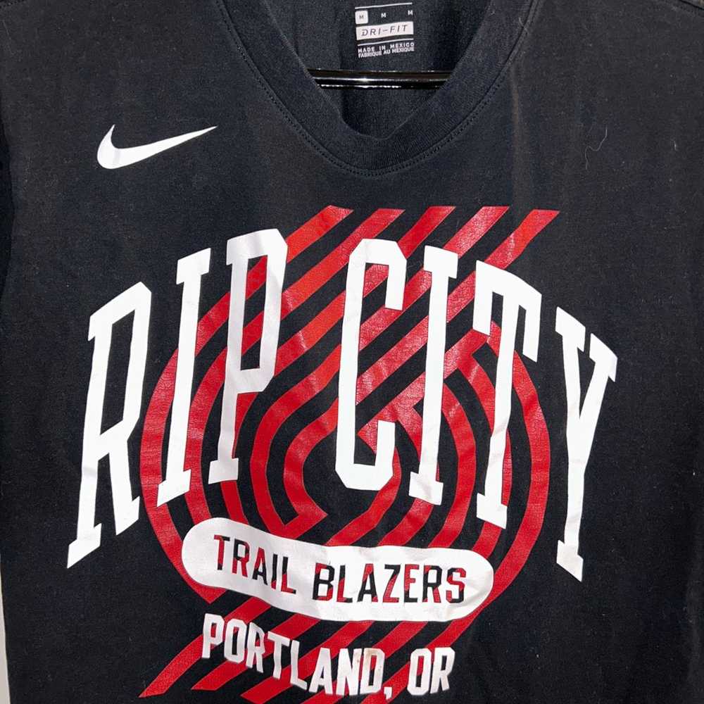 Nike Portland Trail Blazers Rip City Black Shirt … - image 2