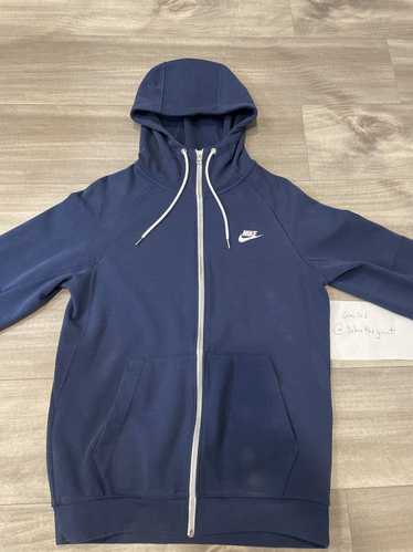 Nike Nike Full Zip Hooded Blue Jacket