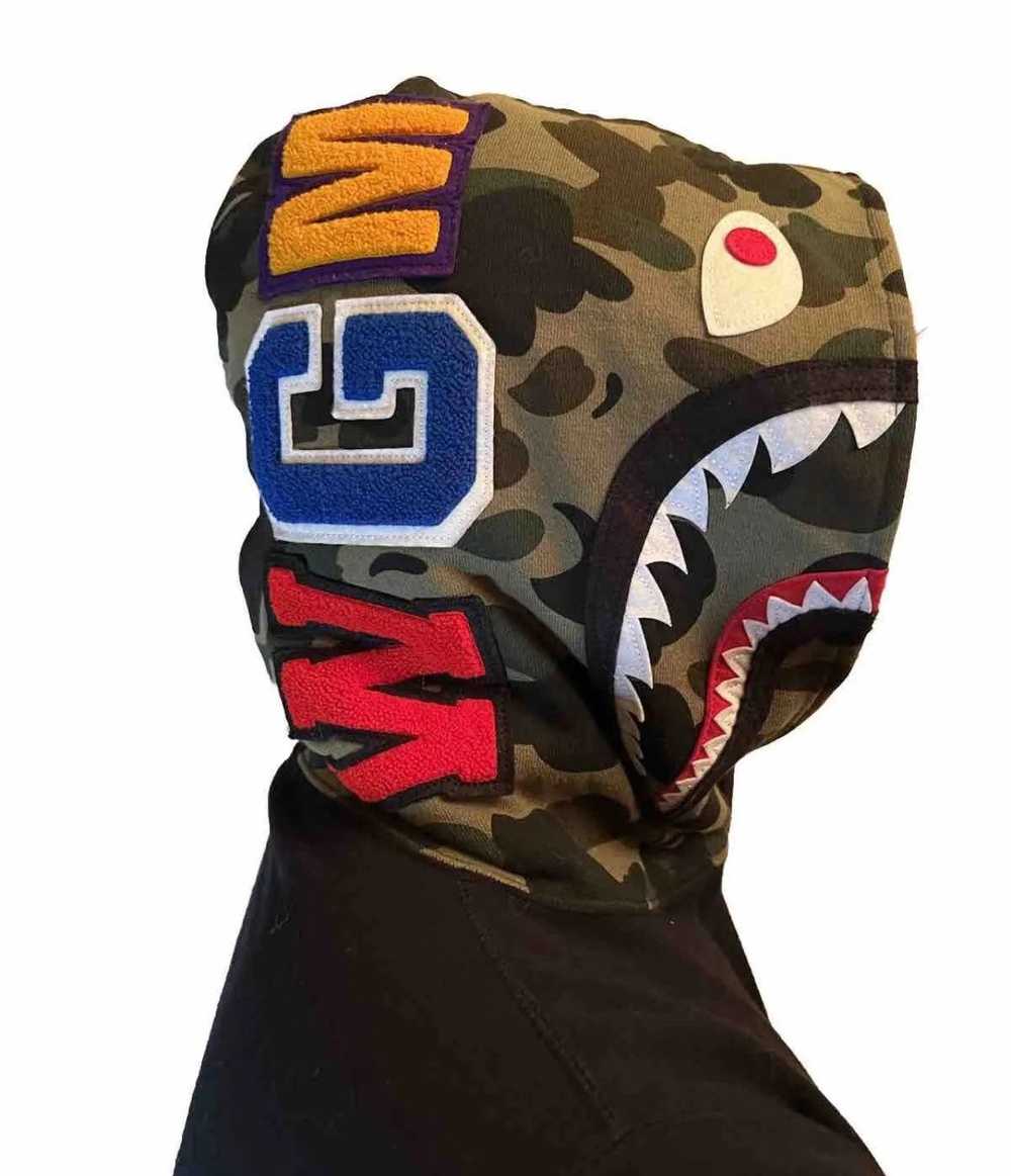 Bape 1st Camo Shark Pullover Hoodie - image 3