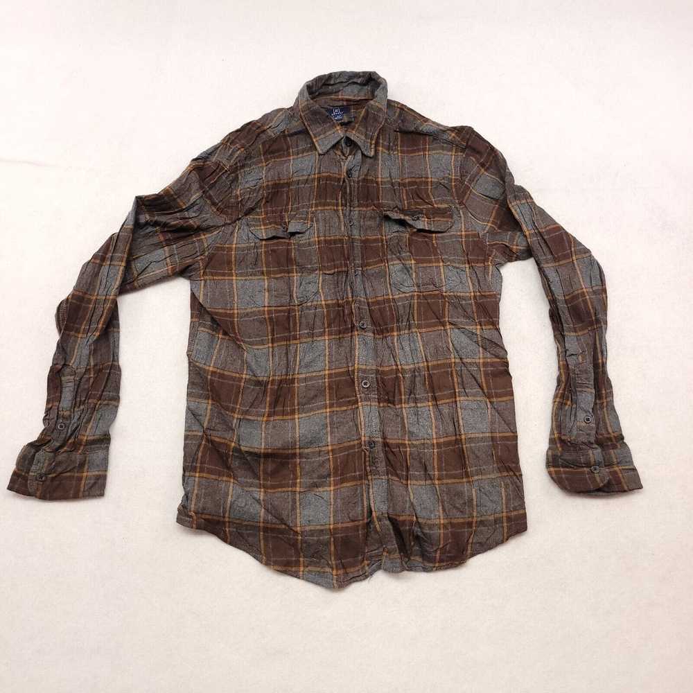 George George Casual Button Up Shirt Mens Size La… - image 2