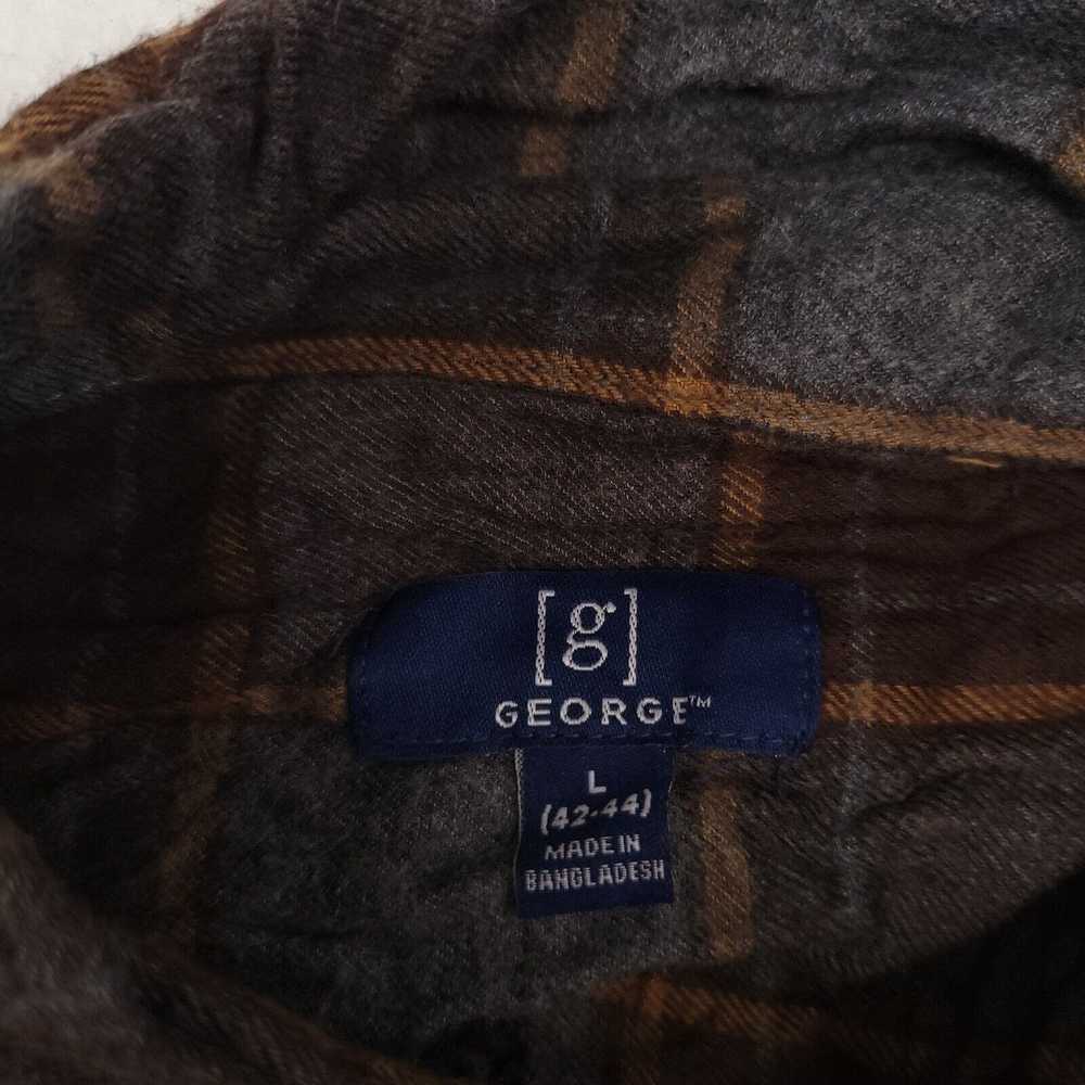 George George Casual Button Up Shirt Mens Size La… - image 3