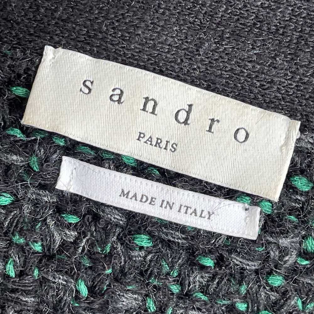 Sandro Sandro Tweedy Texture Unlined Jacket Size … - image 3