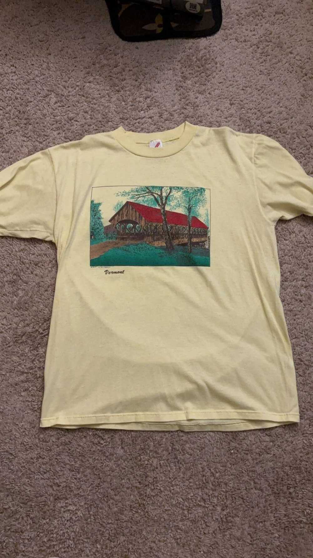 Jerzees × Vintage Vintage Vermont T-Shirt - image 1