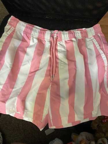 Forever 21 Pink and White Size Large Striped Fore… - image 1