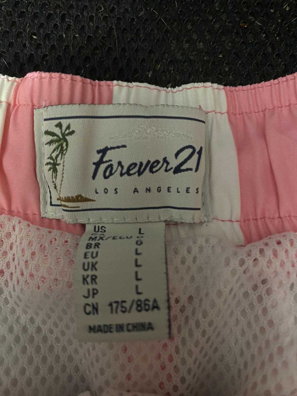 Forever 21 Pink and White Size Large Striped Fore… - image 2
