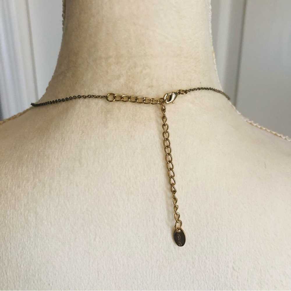 Jewelry Icing gold plated skeleton key pendant on… - image 8