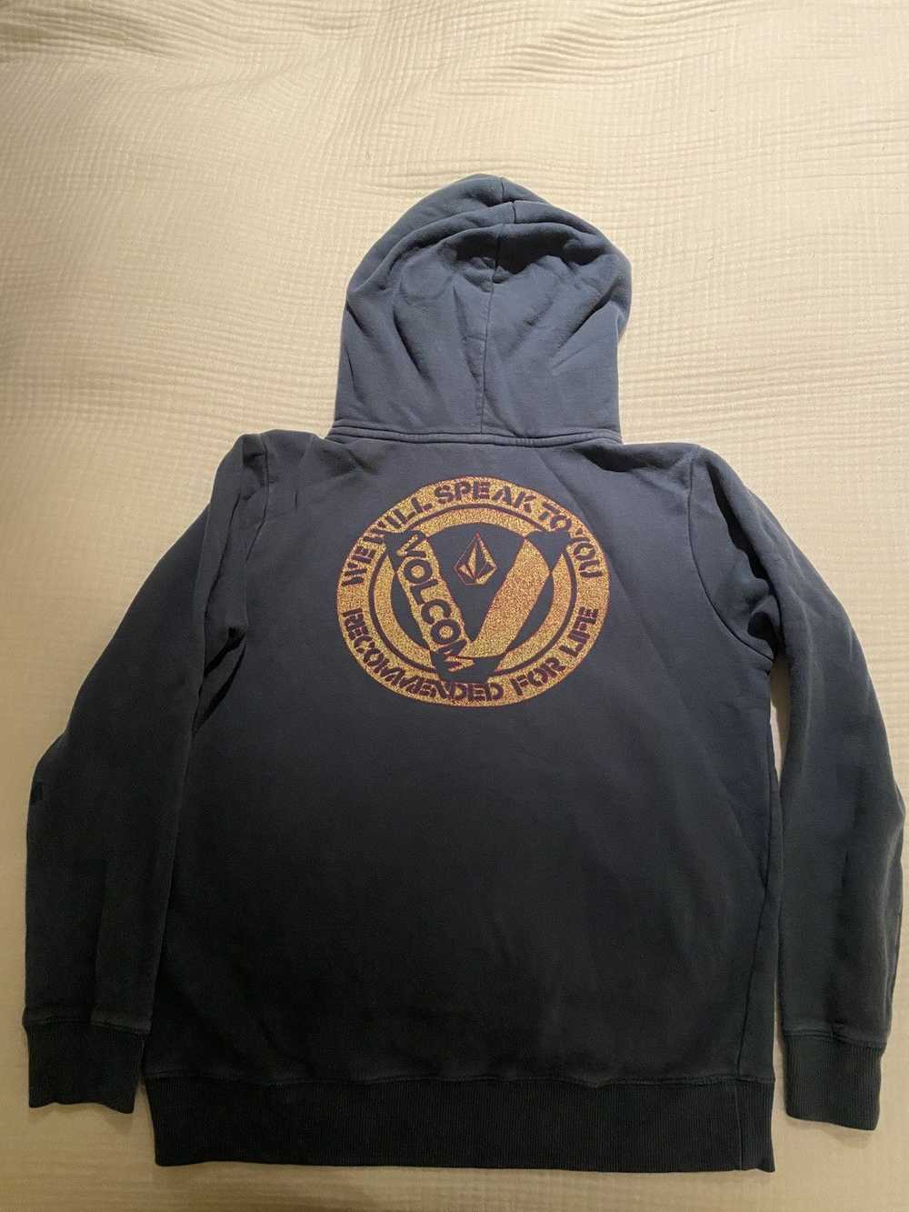 Volcom Vintage Volcom navy blue hoodie - image 2