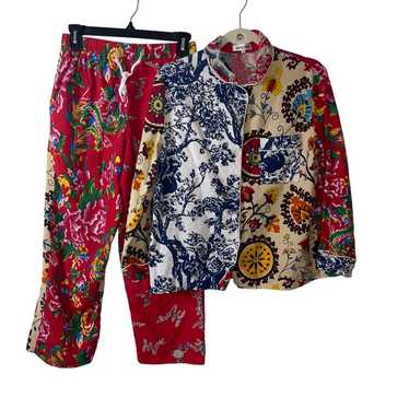 Other Benjimu Womens Pajama Set Size Small Multic… - image 1
