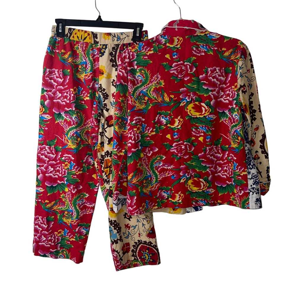 Other Benjimu Womens Pajama Set Size Small Multic… - image 2