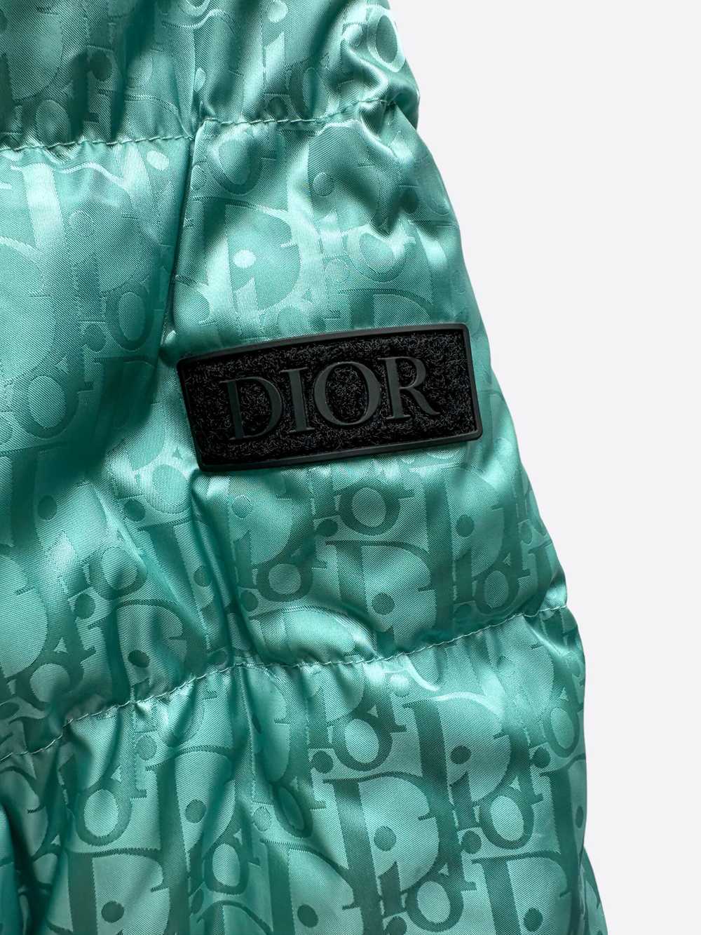 Dior Dior Sea Green Oblique Puffer Jacket - image 3