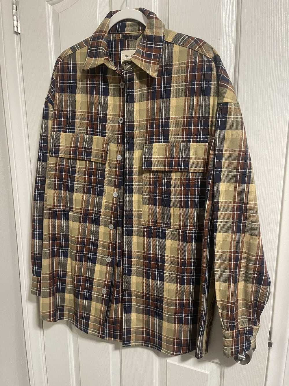 Fear of God Fear of god plaid button up size m ra… - image 1