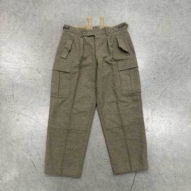 vintage wool army pants, military trousers - Gem