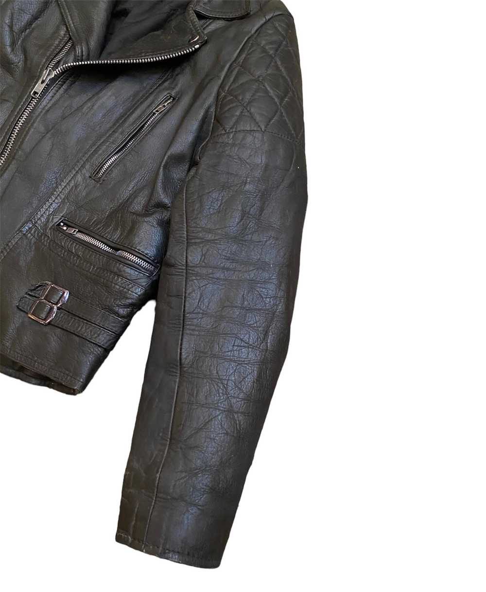 Leather Jacket × Rare × Vintage Vintage 80s Briti… - image 4