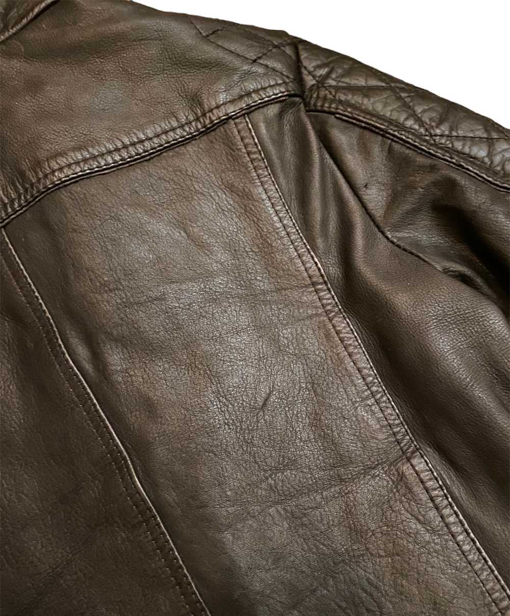 Leather Jacket × Rare × Vintage Vintage 80s Briti… - image 9