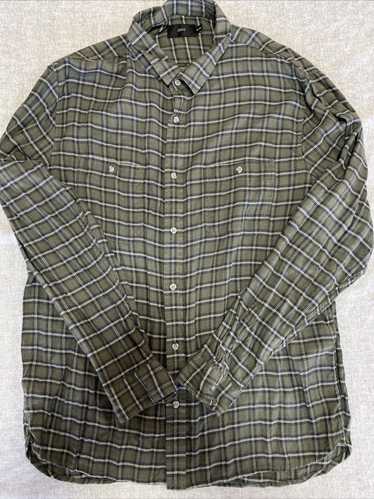 Onia Onia Short Mens Extra Large Grey Plaid Button