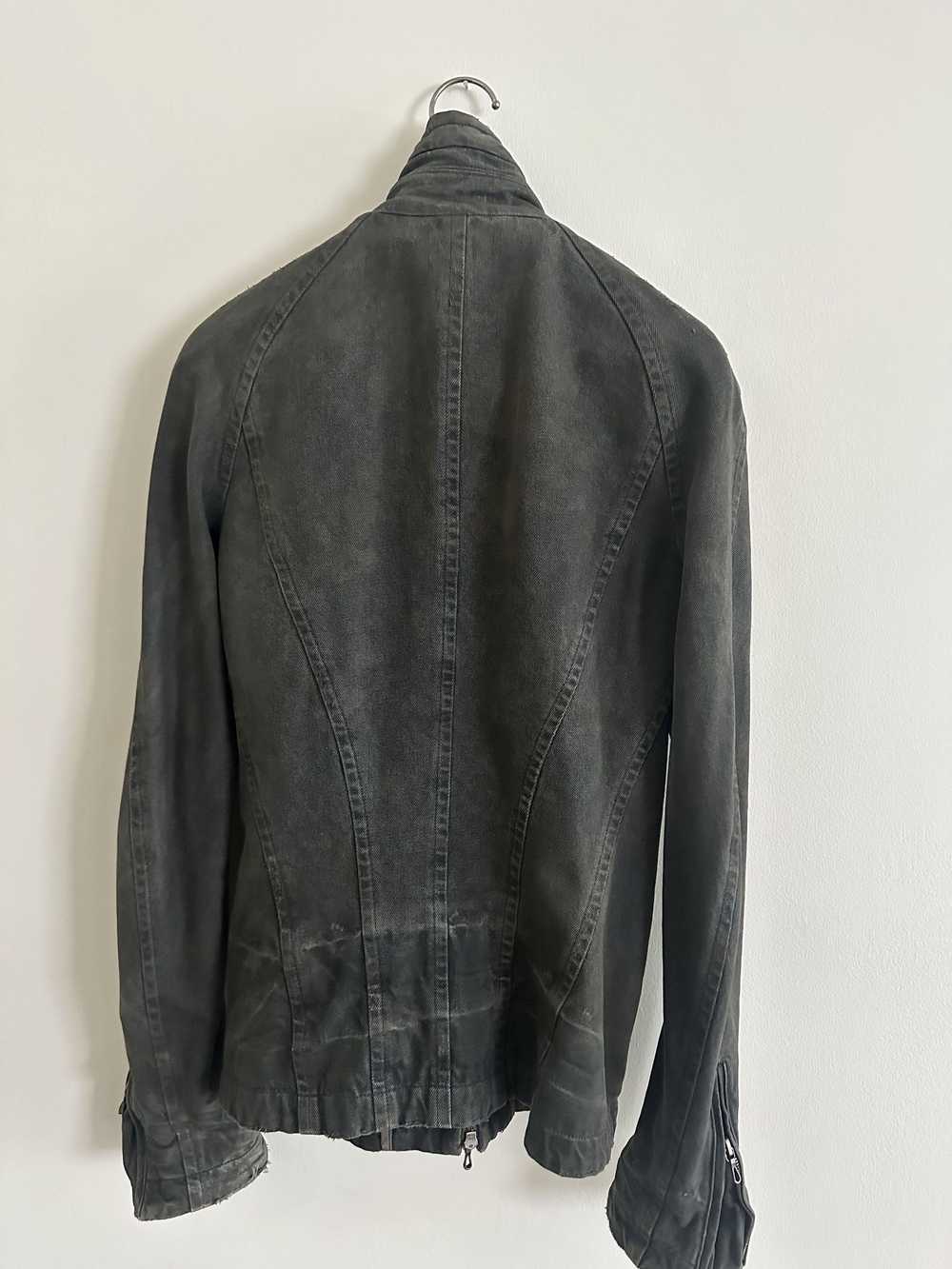 Julius Julius Jut-Neck Denim Indigo Jacket - image 2