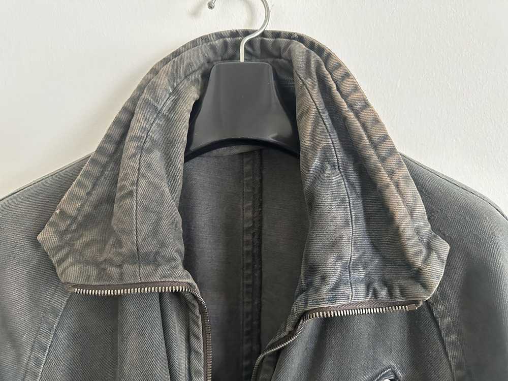 Julius Julius Jut-Neck Denim Indigo Jacket - image 3