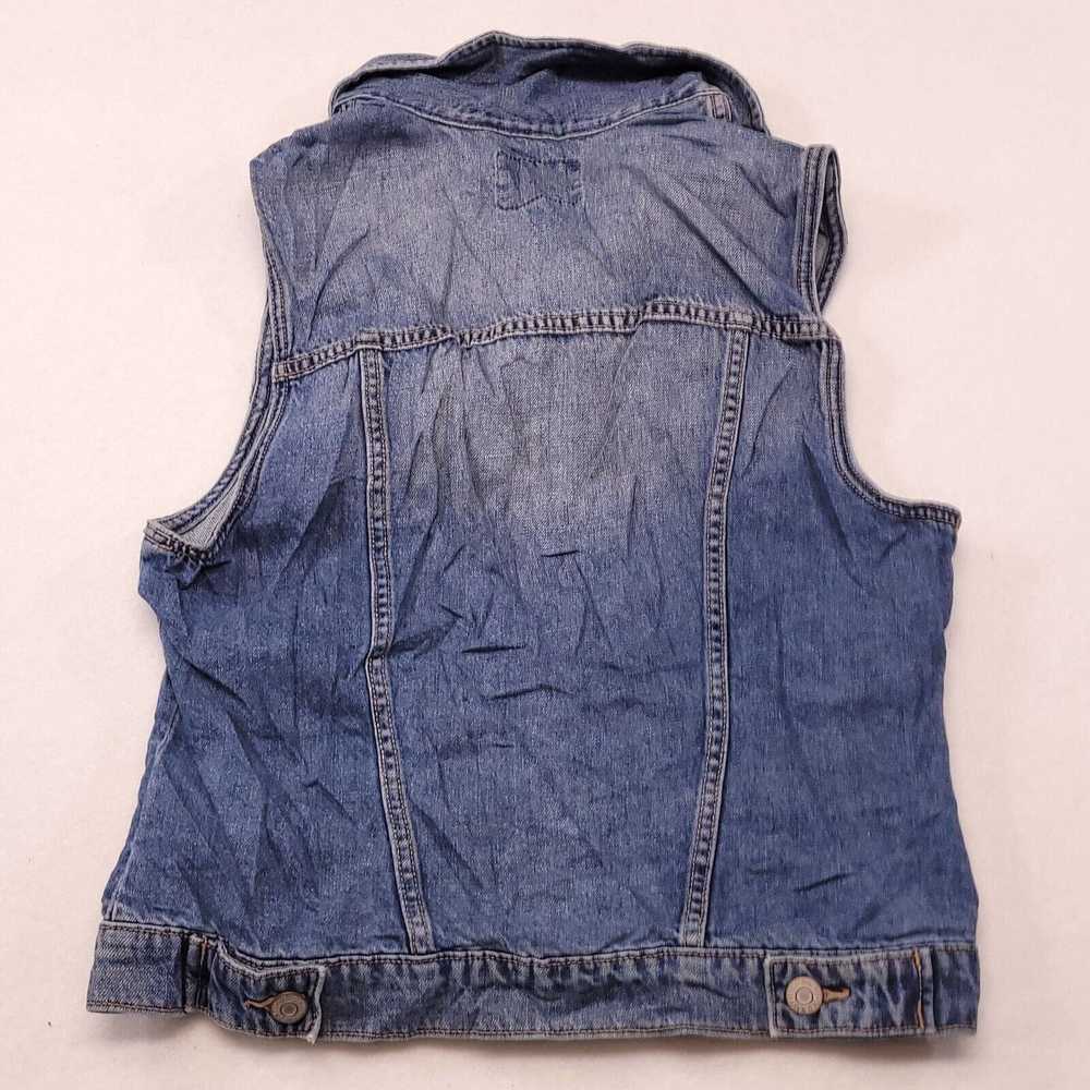 Old Navy Old Navy Casual Button Up Denim Vest Wom… - image 11