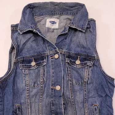 Old Navy Old Navy Casual Button Up Denim Vest Wom… - image 1