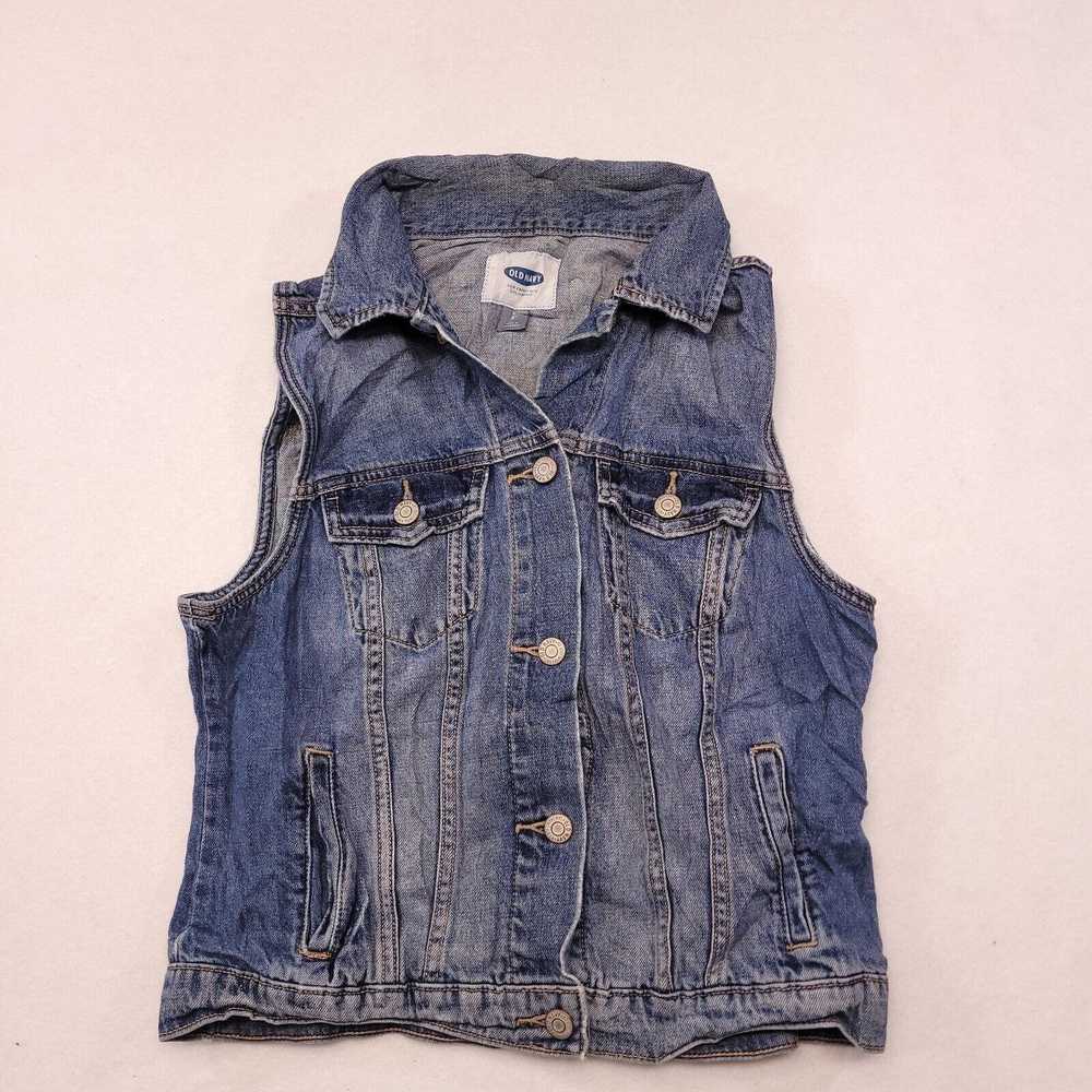 Old Navy Old Navy Casual Button Up Denim Vest Wom… - image 2