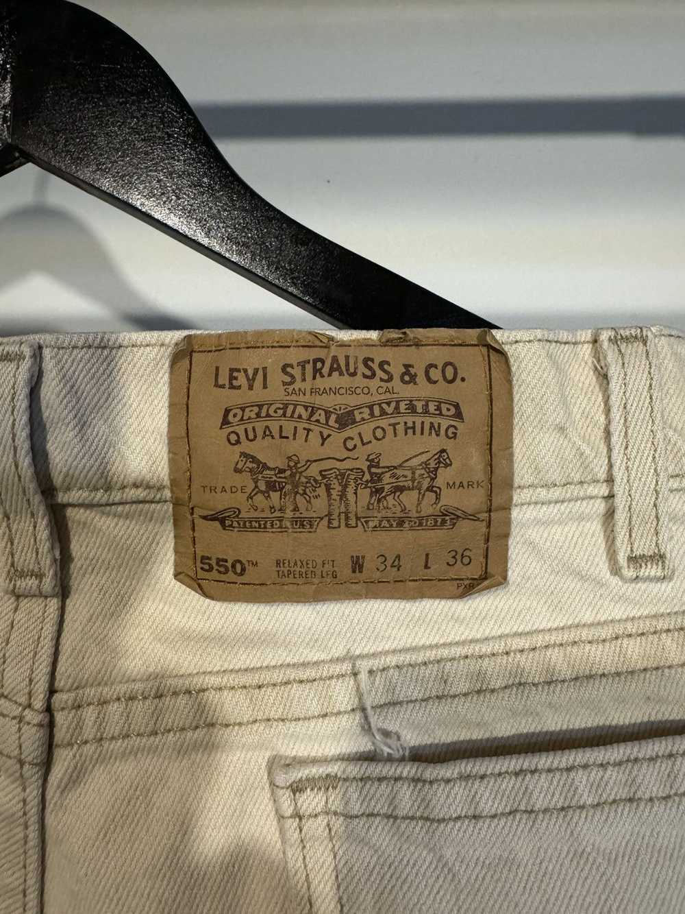 Levi's × Made In Usa × Vintage 90s orange tab 550… - image 7