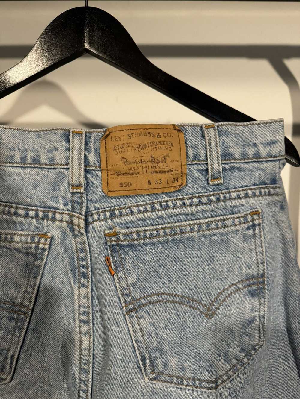 Levi's × Made In Usa × Vintage 90s Orange tab 550… - image 4