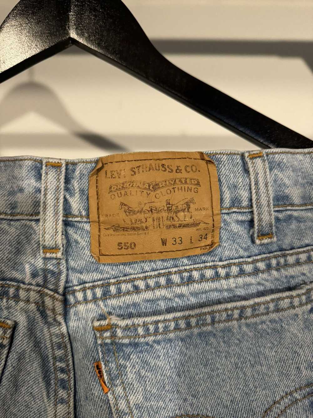 Levi's × Made In Usa × Vintage 90s Orange tab 550… - image 5