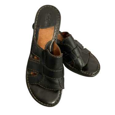 Born BORN Handcrafted Leather Sandal Size 7 Black… - image 1