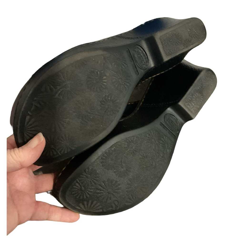 Born BORN Handcrafted Leather Sandal Size 7 Black… - image 6