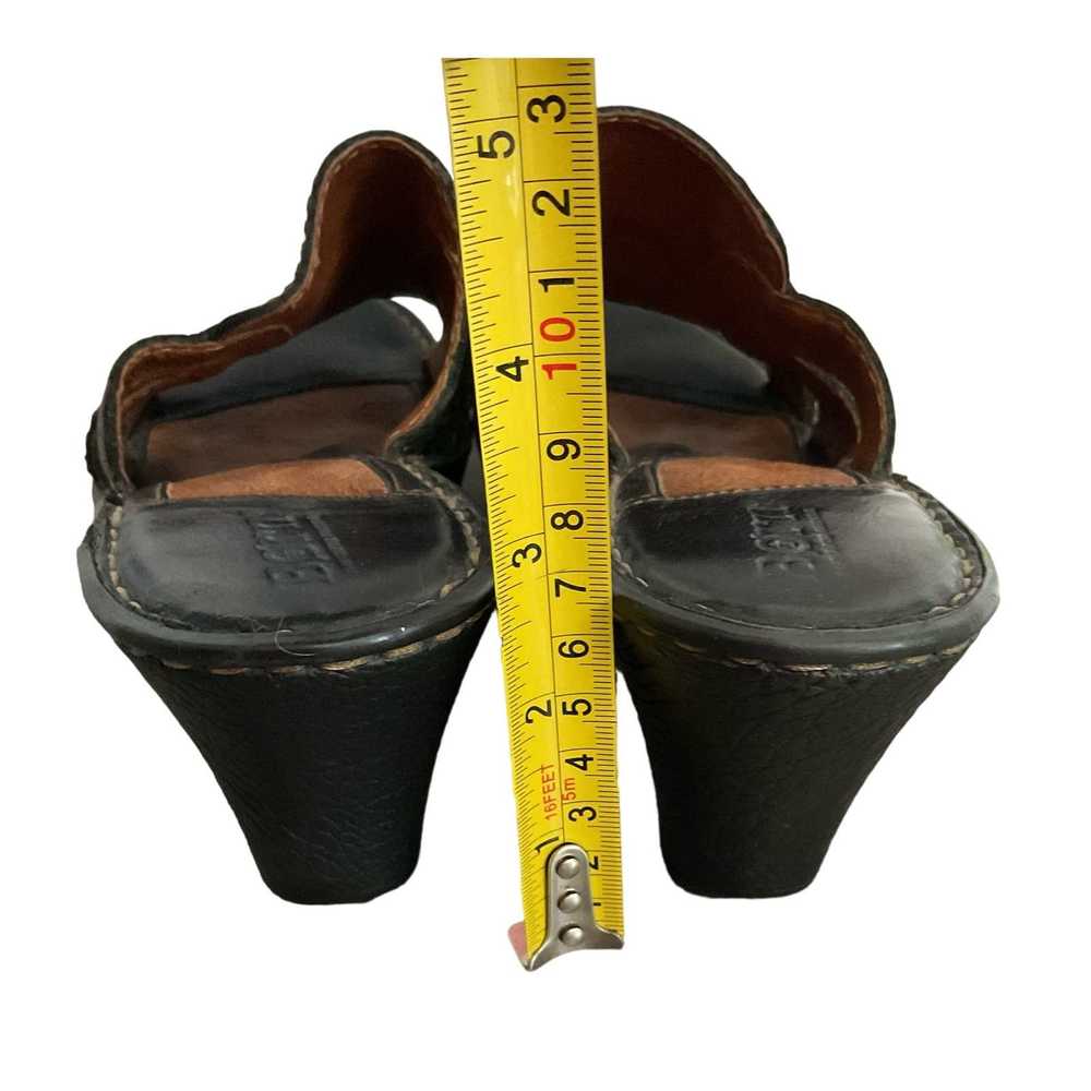 Born BORN Handcrafted Leather Sandal Size 7 Black… - image 7