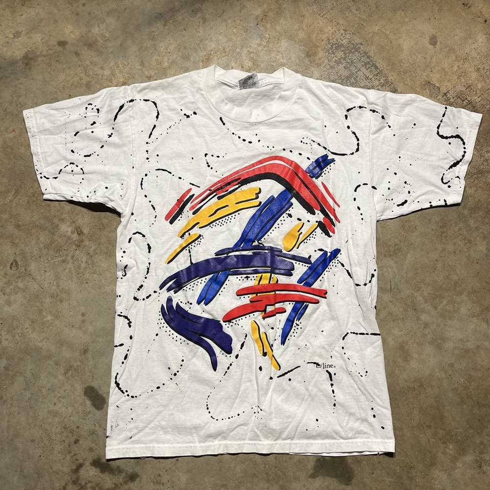 Art × Made In Usa × Vintage Vintage 90s Abstract … - image 1