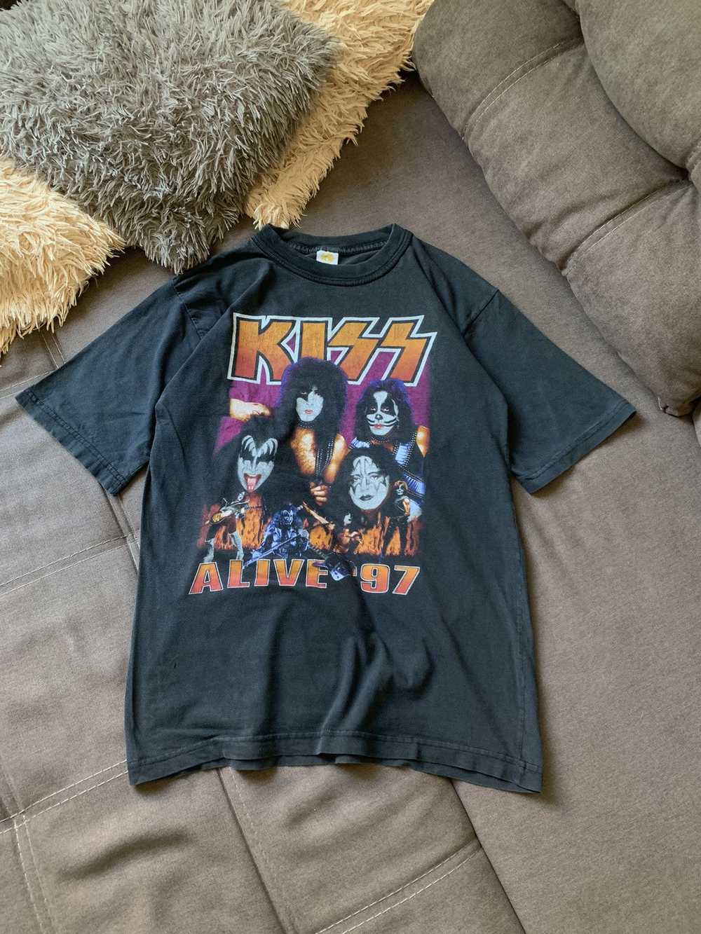 Kiss × Rock T Shirt × Vintage Vintage Kiss Alive … - image 3