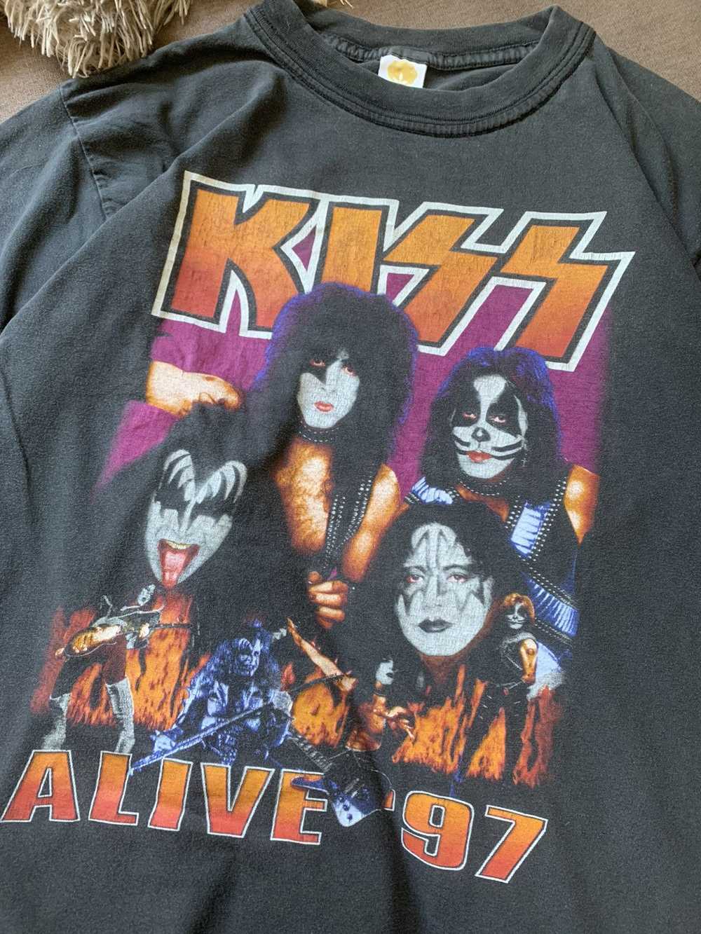 Kiss × Rock T Shirt × Vintage Vintage Kiss Alive … - image 5