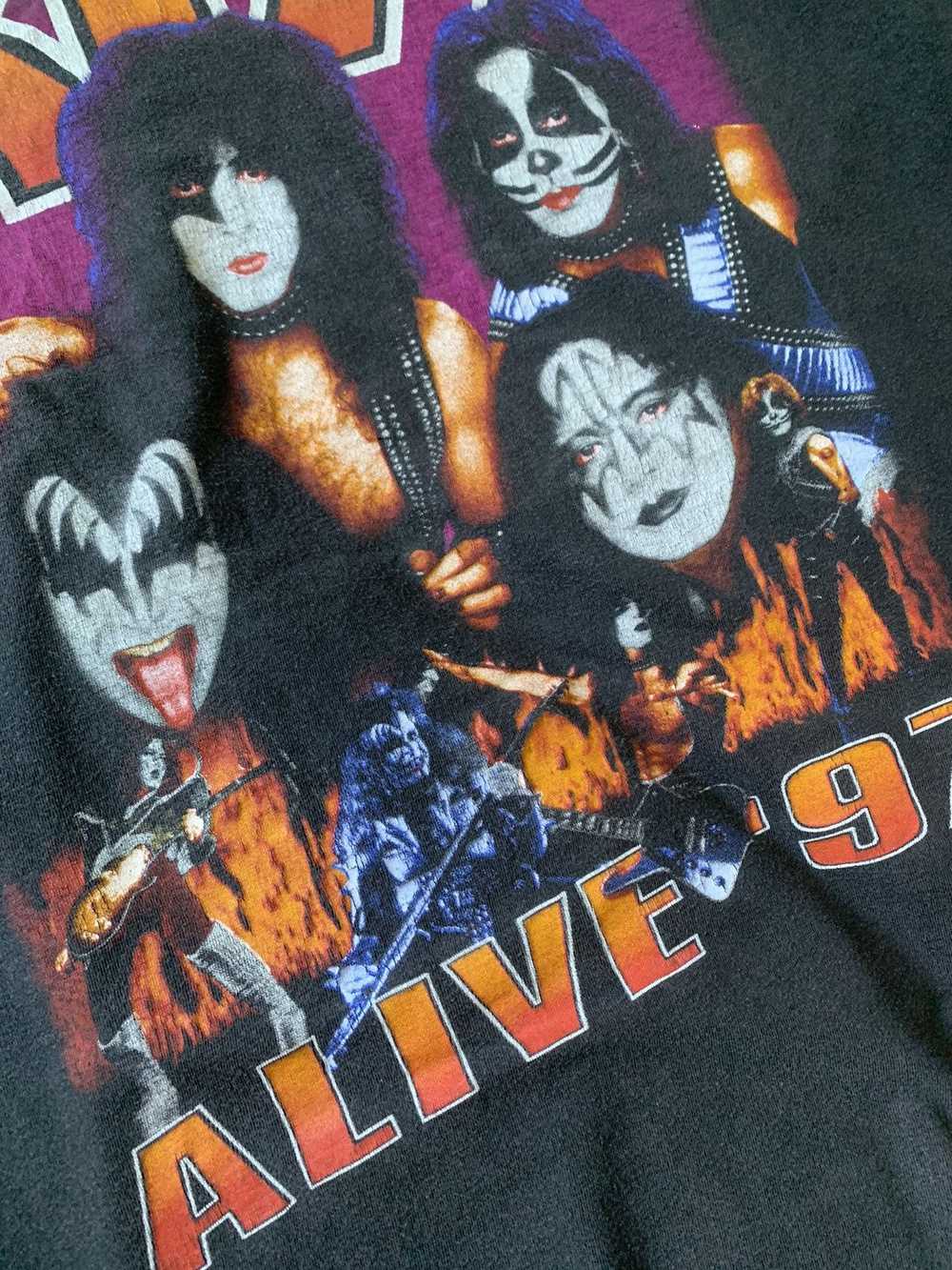 Kiss × Rock T Shirt × Vintage Vintage Kiss Alive … - image 7