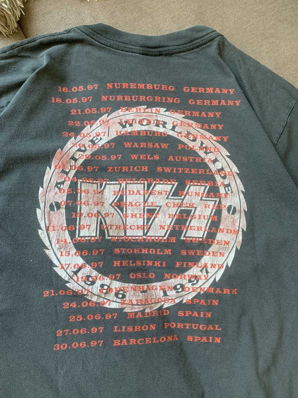 Kiss × Rock T Shirt × Vintage Vintage Kiss Alive … - image 9